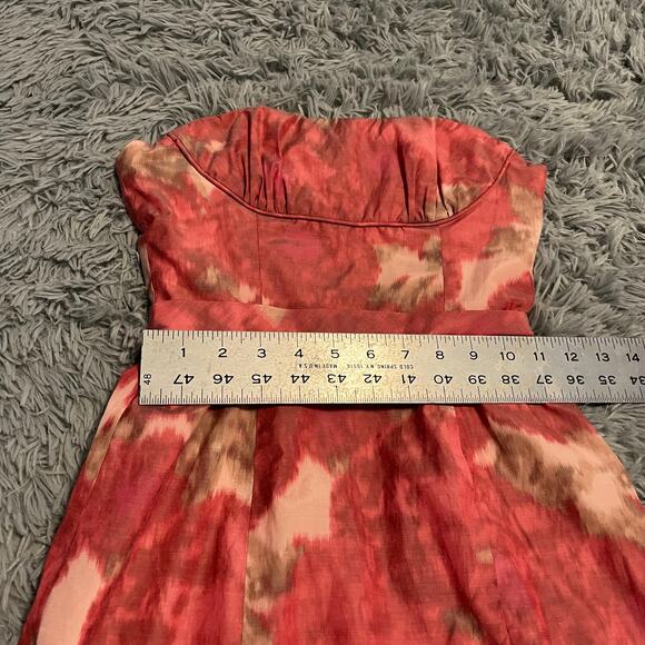 BCBG Max Azria Sheath Fit And Flare Pink Mini Dress Formal Size 0 - Picture 5 of 8